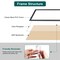 2 Packs 36.8x12.4in Picture Wall Frames Display Panoramic Photo Frame Gallery Poster Frames with Clear Plexiglass MDF Backboard for Family Photos Wedding Home Decor